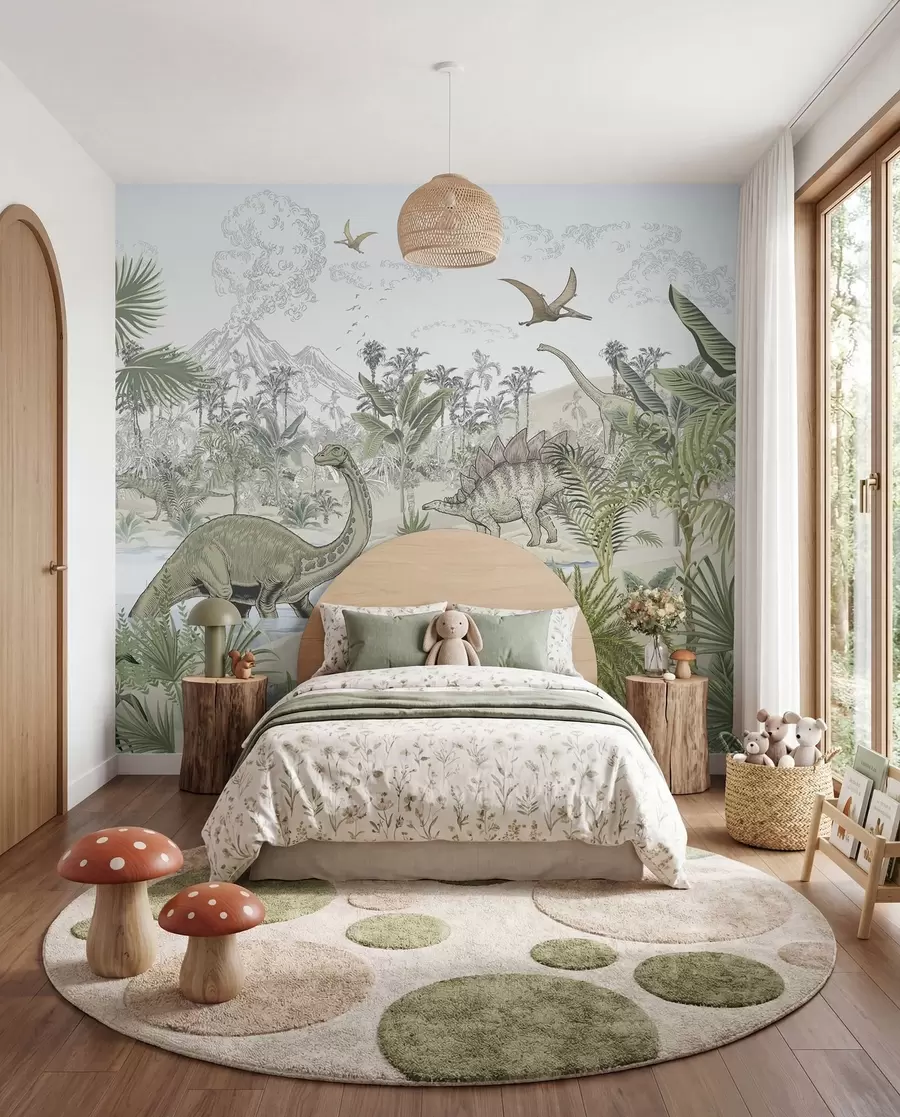 murales de pared Valle de dinosaurios u98674
