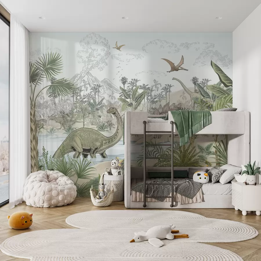 murales de pared Dinosaurios en la selva u98674