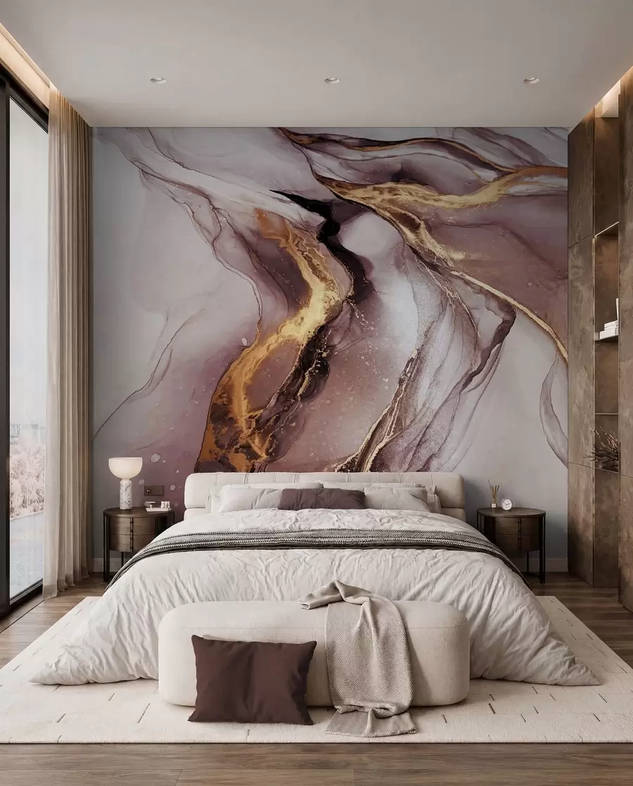 murales de pared Mármol rosa u18250v1