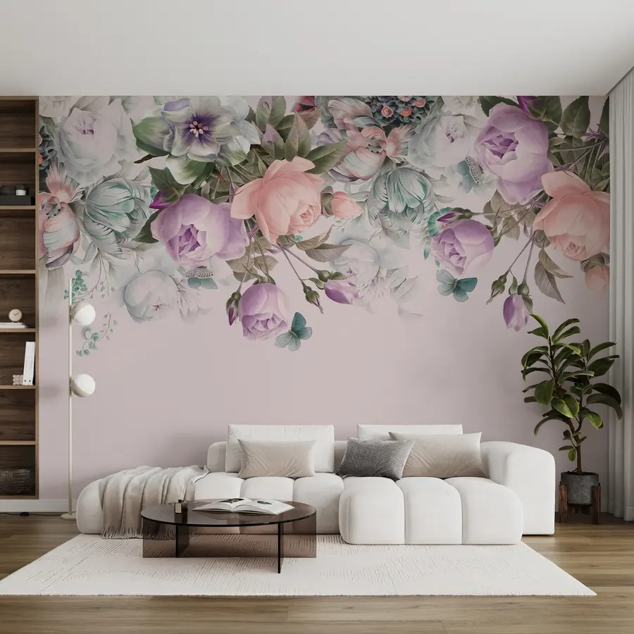 murales de pared Muro de flores u39845v1