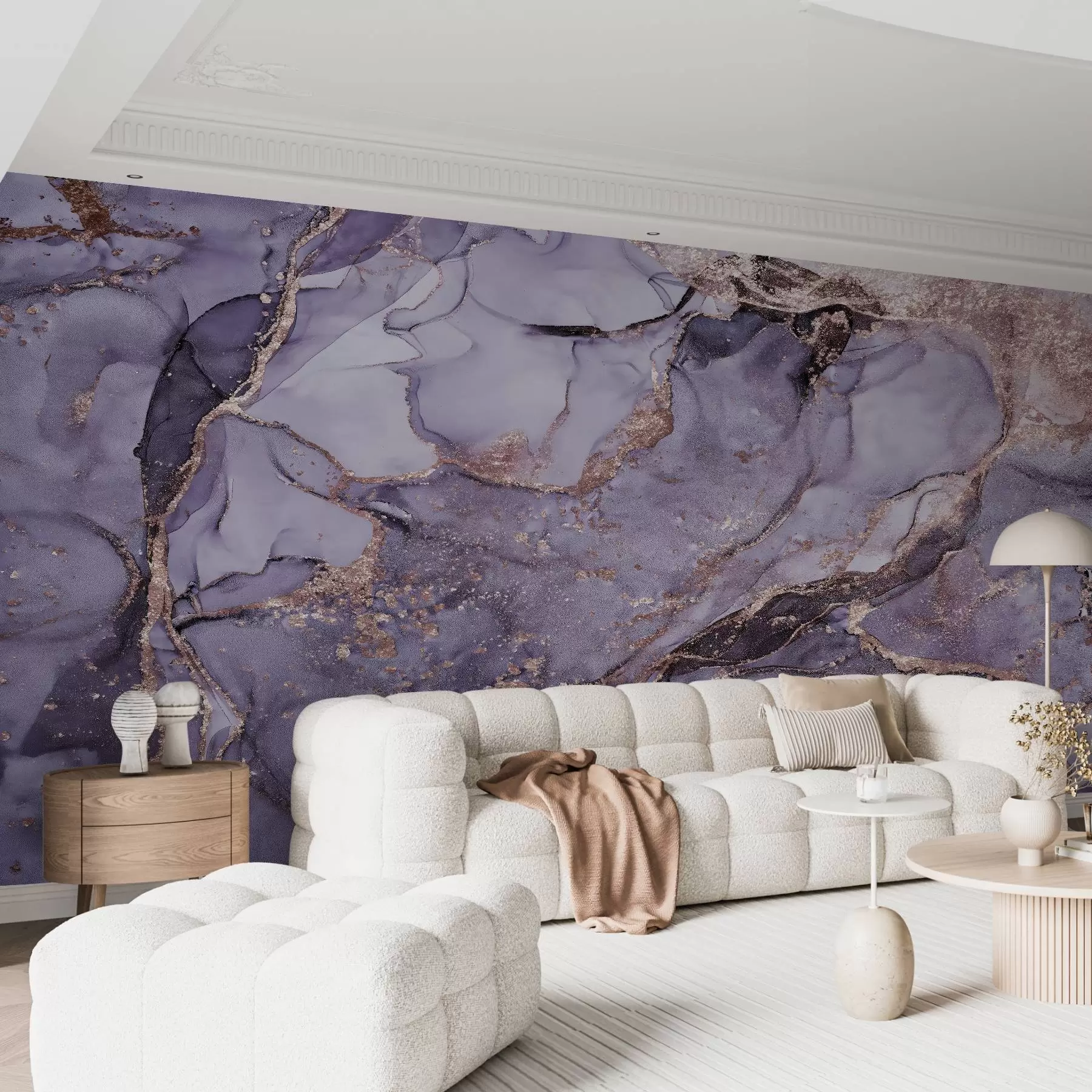 murales de pared Mármol violeta u93578v4