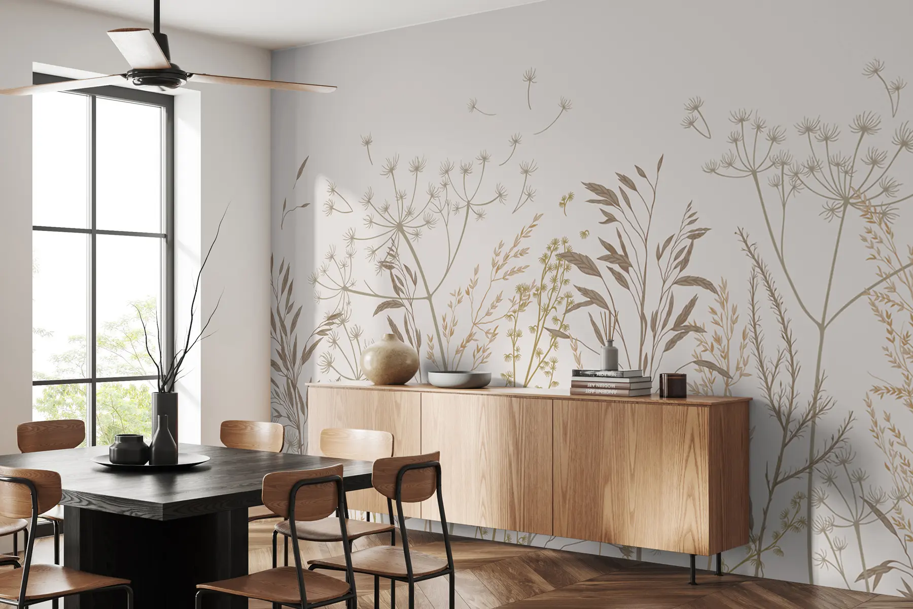 murales de pared Hierba silvestre u99011