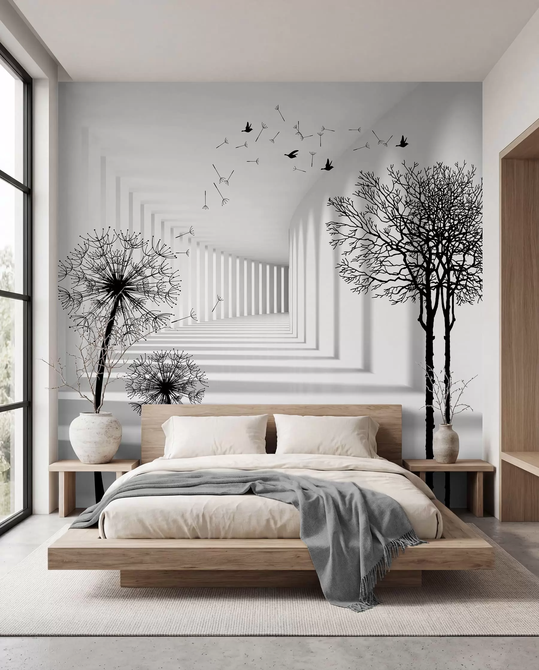 murales de pared Profundidad y luz u37803d1