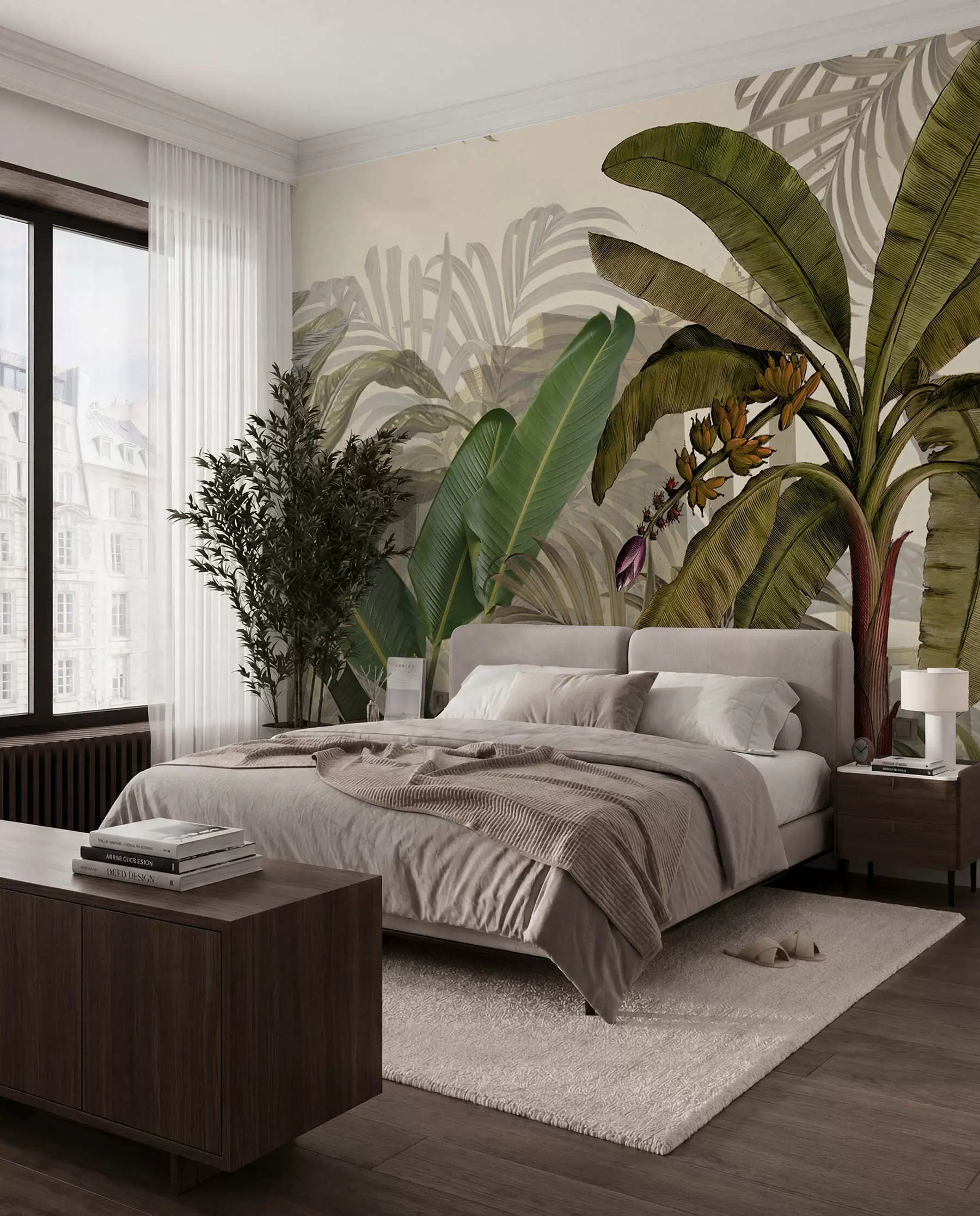 murales de pared Selva tropical y hojas u74748d1
