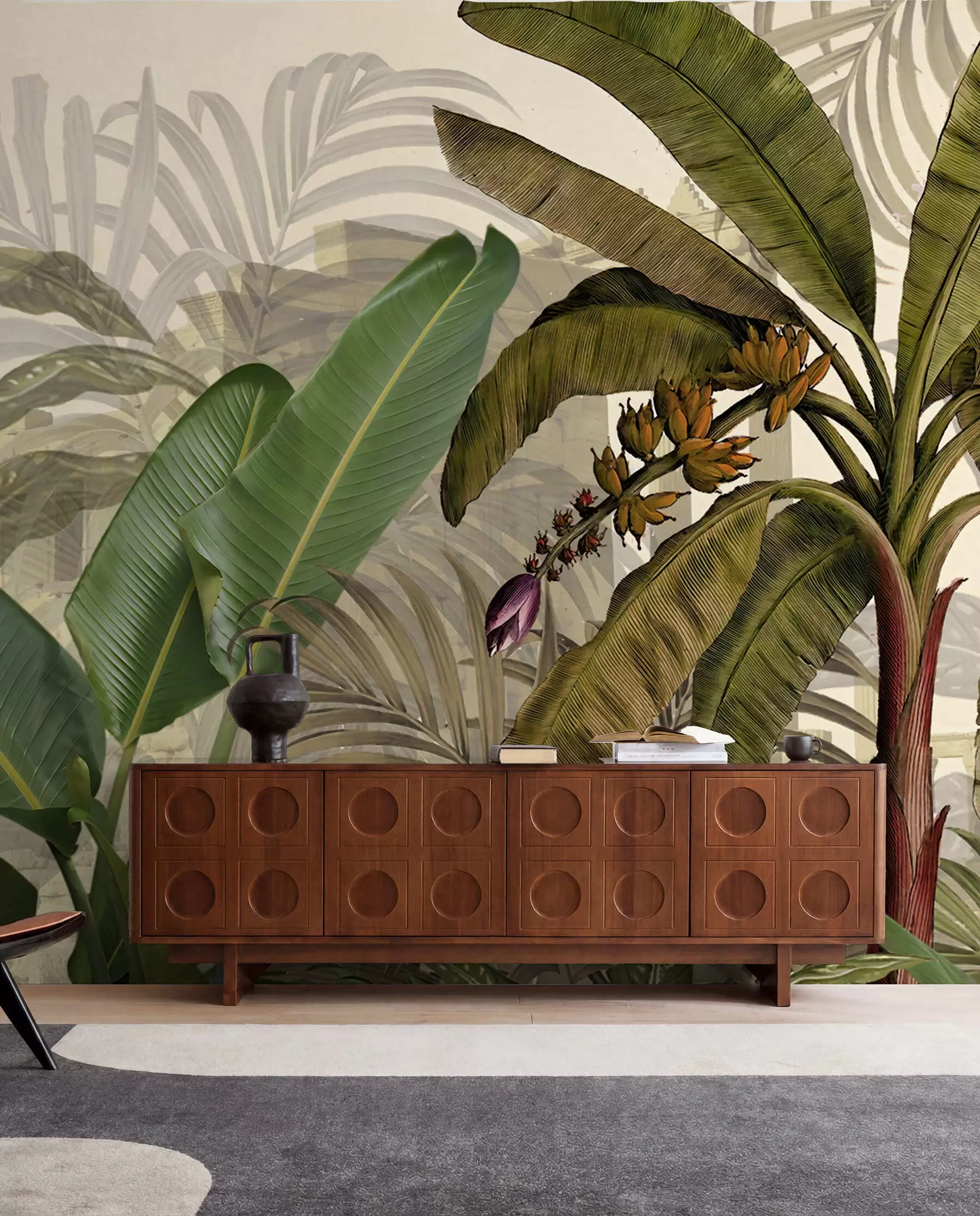 murales de pared Selva tropical y hojas u74748d1