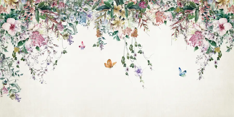 murales de pared Guirnalda de flores u30601d2