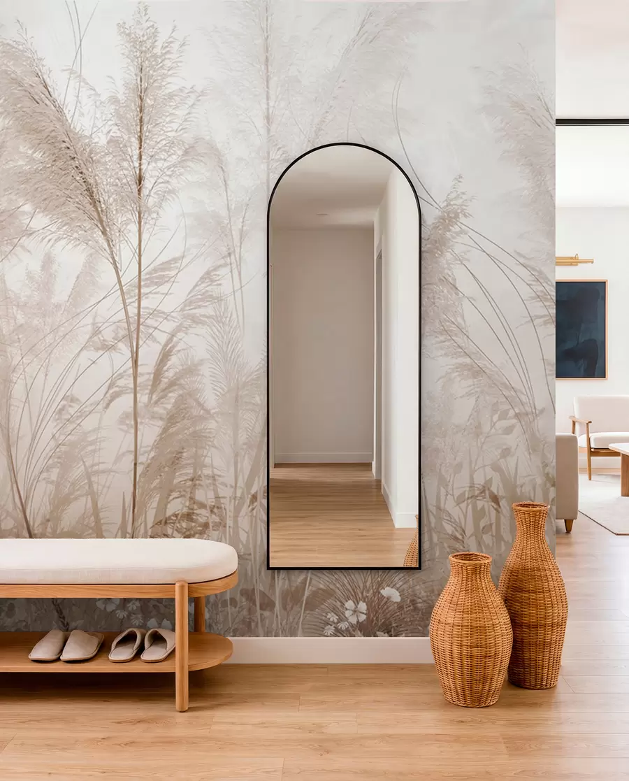 murales de pared Plantas altas en colores pastel u93903d2